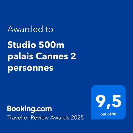 Studio 500M Palais Cannes 2 Personnes Exteriör bild